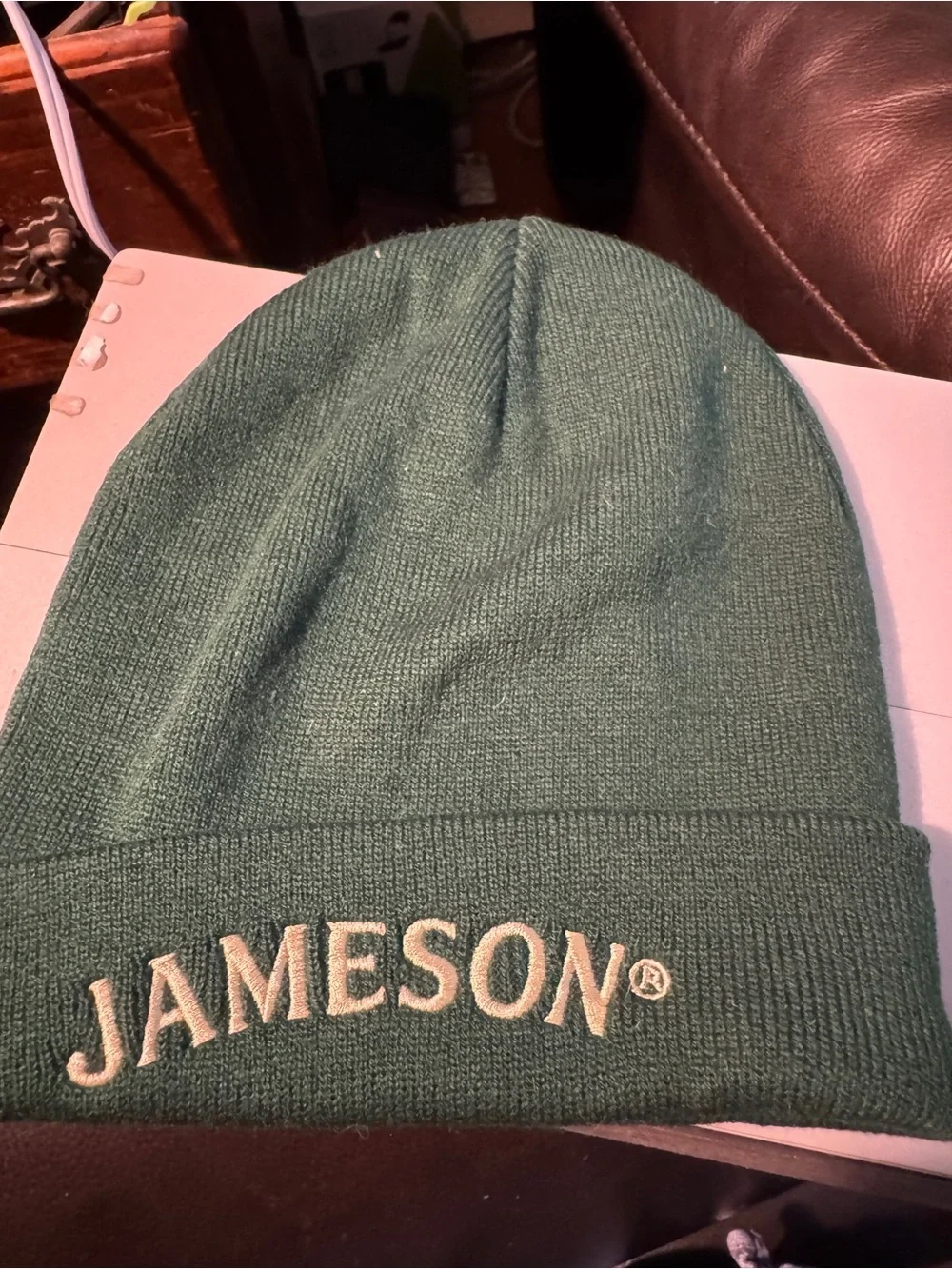 Jameson Green Knit Beanie and Scarf